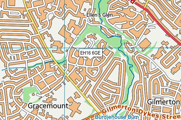 EH16 6GE map - OS VectorMap District (Ordnance Survey) EH16 6GE map - OS VectorMap District (Ordnance Survey)