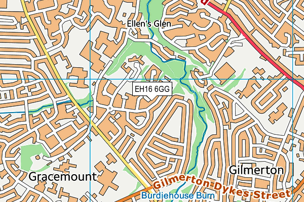 EH16 6GG map - OS VectorMap District (Ordnance Survey) EH16 6GG map - OS VectorMap District (Ordnance Survey)