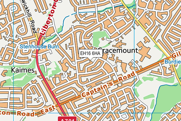 EH16 6HA map - OS VectorMap District (Ordnance Survey) EH16 6HA map - OS VectorMap District (Ordnance Survey)