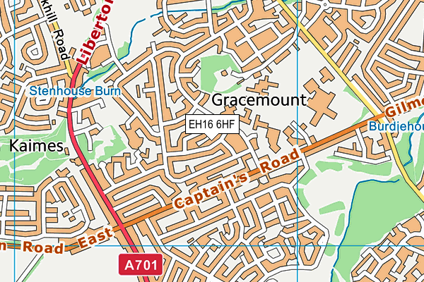 EH16 6HF map - OS VectorMap District (Ordnance Survey) EH16 6HF map - OS VectorMap District (Ordnance Survey)