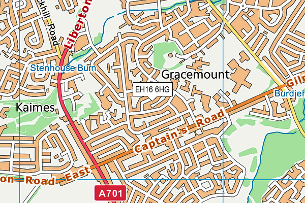 EH16 6HG map - OS VectorMap District (Ordnance Survey) EH16 6HG map - OS VectorMap District (Ordnance Survey)