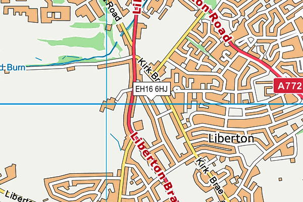 EH16 6HJ map - OS VectorMap District (Ordnance Survey) EH16 6HJ map - OS VectorMap District (Ordnance Survey)