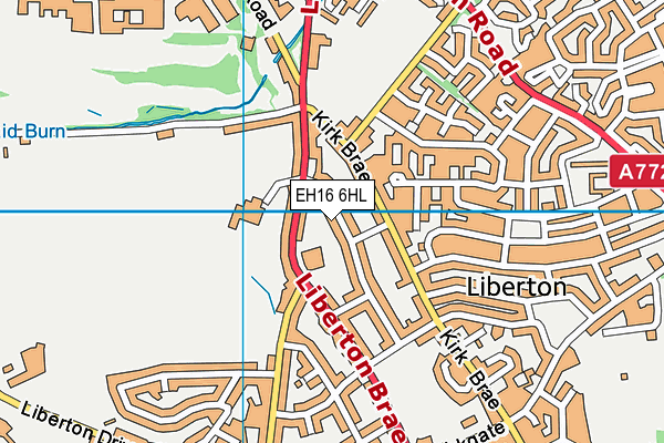 EH16 6HL map - OS VectorMap District (Ordnance Survey) EH16 6HL map - OS VectorMap District (Ordnance Survey)