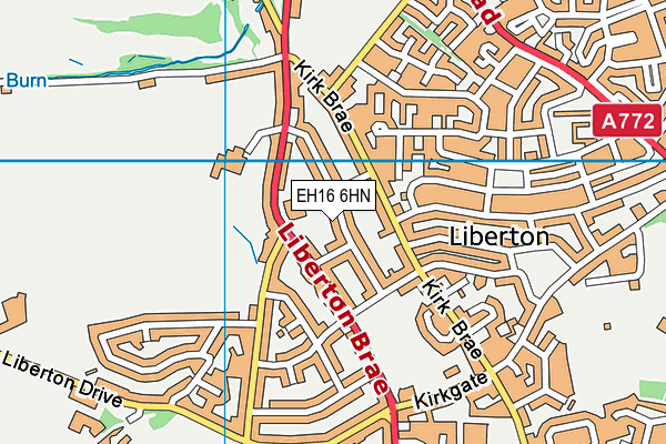 EH16 6HN map - OS VectorMap District (Ordnance Survey) EH16 6HN map - OS VectorMap District (Ordnance Survey)