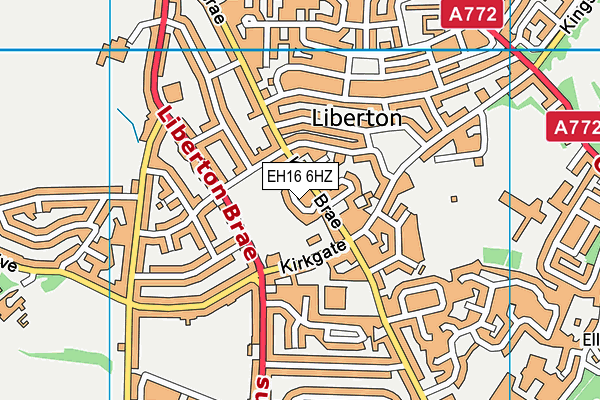 EH16 6HZ map - OS VectorMap District (Ordnance Survey) EH16 6HZ map - OS VectorMap District (Ordnance Survey)