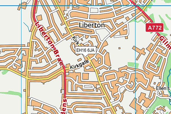 EH16 6JA map - OS VectorMap District (Ordnance Survey) EH16 6JA map - OS VectorMap District (Ordnance Survey)