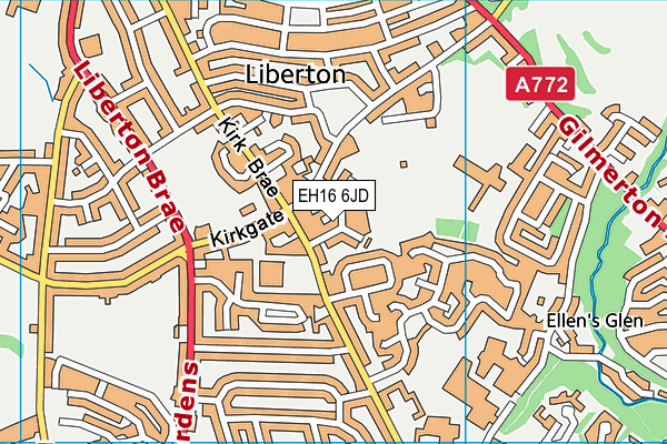EH16 6JD map - OS VectorMap District (Ordnance Survey) EH16 6JD map - OS VectorMap District (Ordnance Survey)