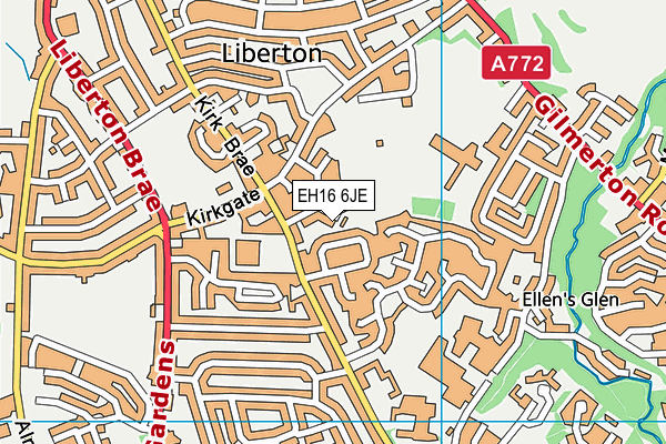 EH16 6JE map - OS VectorMap District (Ordnance Survey) EH16 6JE map - OS VectorMap District (Ordnance Survey)