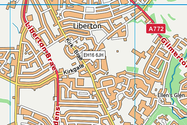 EH16 6JH map - OS VectorMap District (Ordnance Survey) EH16 6JH map - OS VectorMap District (Ordnance Survey)