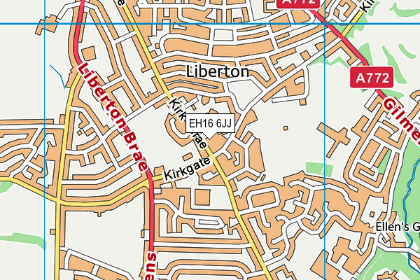 EH16 6JJ map - OS VectorMap District (Ordnance Survey) EH16 6JJ map - OS VectorMap District (Ordnance Survey)