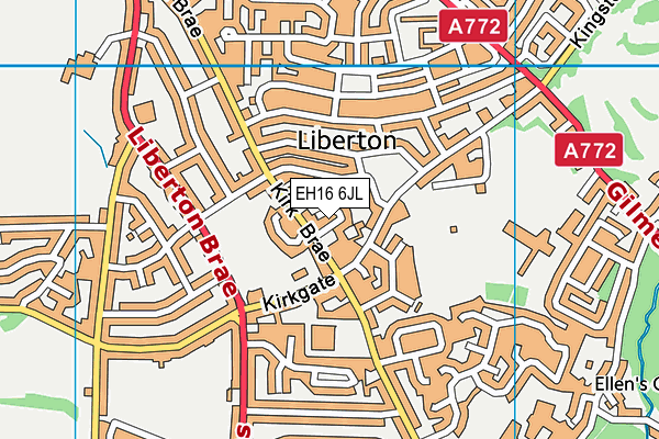 EH16 6JL map - OS VectorMap District (Ordnance Survey) EH16 6JL map - OS VectorMap District (Ordnance Survey)