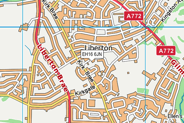 EH16 6JN map - OS VectorMap District (Ordnance Survey) EH16 6JN map - OS VectorMap District (Ordnance Survey)