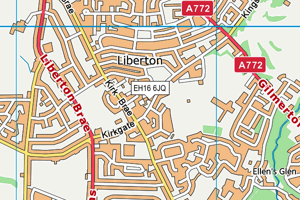EH16 6JQ map - OS VectorMap District (Ordnance Survey) EH16 6JQ map - OS VectorMap District (Ordnance Survey)