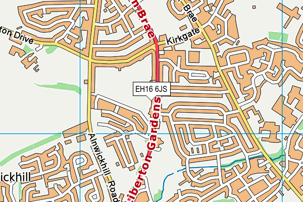 EH16 6JS map - OS VectorMap District (Ordnance Survey) EH16 6JS map - OS VectorMap District (Ordnance Survey)