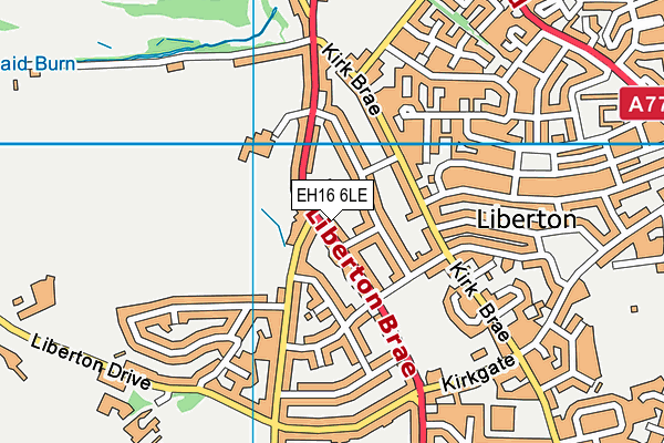 EH16 6LE map - OS VectorMap District (Ordnance Survey) EH16 6LE map - OS VectorMap District (Ordnance Survey)