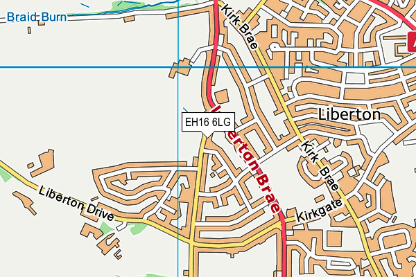 EH16 6LG map - OS VectorMap District (Ordnance Survey) EH16 6LG map - OS VectorMap District (Ordnance Survey)