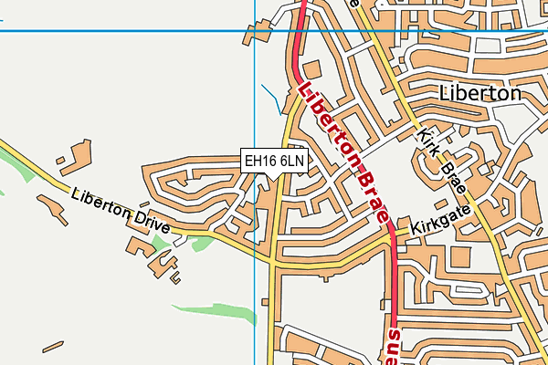 EH16 6LN map - OS VectorMap District (Ordnance Survey) EH16 6LN map - OS VectorMap District (Ordnance Survey)