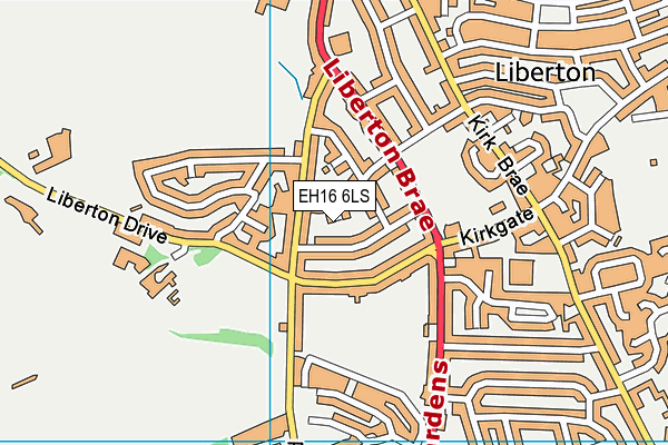 EH16 6LS map - OS VectorMap District (Ordnance Survey) EH16 6LS map - OS VectorMap District (Ordnance Survey)