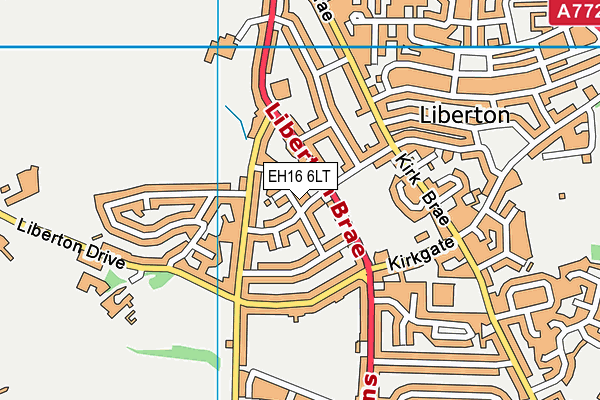 EH16 6LT map - OS VectorMap District (Ordnance Survey) EH16 6LT map - OS VectorMap District (Ordnance Survey)