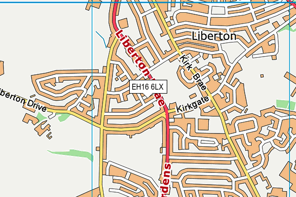 EH16 6LX map - OS VectorMap District (Ordnance Survey) EH16 6LX map - OS VectorMap District (Ordnance Survey)