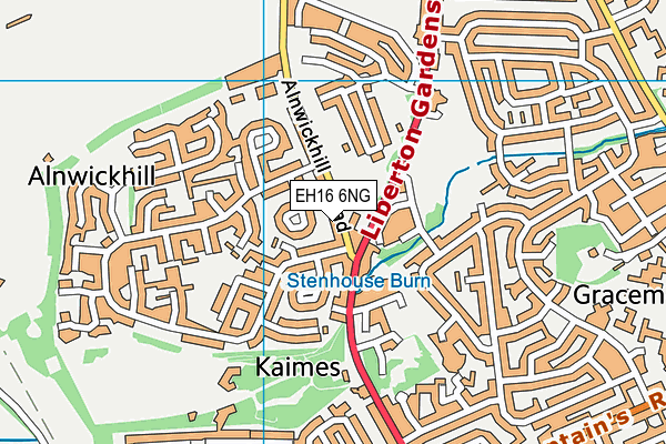 EH16 6NG map - OS VectorMap District (Ordnance Survey) EH16 6NG map - OS VectorMap District (Ordnance Survey)