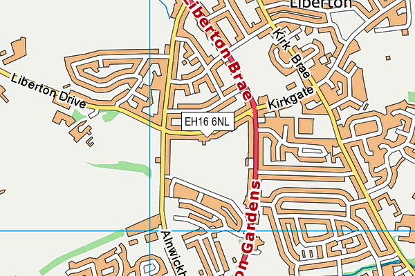 EH16 6NL map - OS VectorMap District (Ordnance Survey) EH16 6NL map - OS VectorMap District (Ordnance Survey)