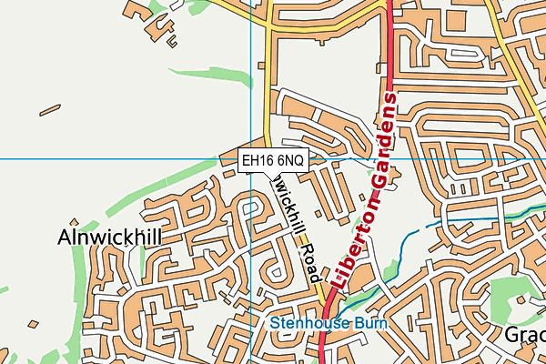 EH16 6NQ map - OS VectorMap District (Ordnance Survey) EH16 6NQ map - OS VectorMap District (Ordnance Survey)
