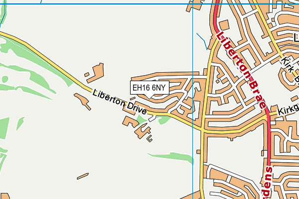 EH16 6NY map - OS VectorMap District (Ordnance Survey) EH16 6NY map - OS VectorMap District (Ordnance Survey)