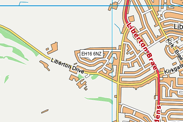 EH16 6NZ map - OS VectorMap District (Ordnance Survey) EH16 6NZ map - OS VectorMap District (Ordnance Survey)