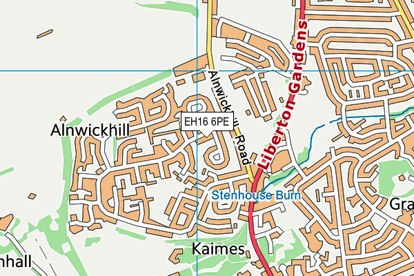 EH16 6PE map - OS VectorMap District (Ordnance Survey) EH16 6PE map - OS VectorMap District (Ordnance Survey)