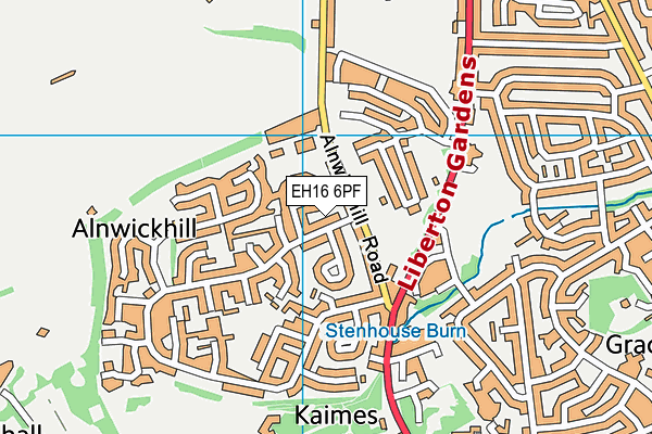 EH16 6PF map - OS VectorMap District (Ordnance Survey) EH16 6PF map - OS VectorMap District (Ordnance Survey)