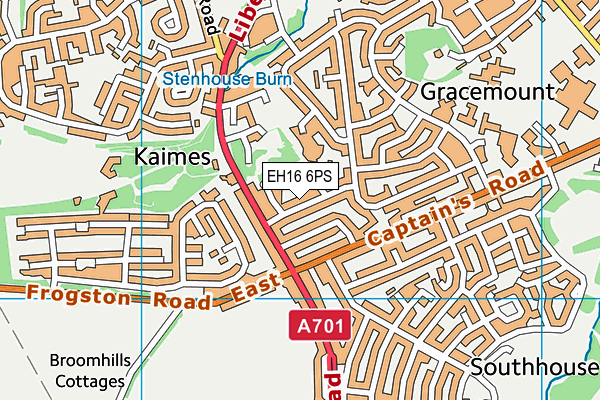 EH16 6PS map - OS VectorMap District (Ordnance Survey) EH16 6PS map - OS VectorMap District (Ordnance Survey)