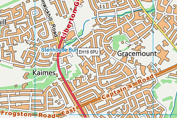 EH16 6PU map - OS VectorMap District (Ordnance Survey) EH16 6PU map - OS VectorMap District (Ordnance Survey)