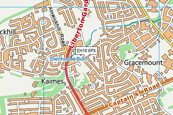 EH16 6PX map - OS VectorMap District (Ordnance Survey) EH16 6PX map - OS VectorMap District (Ordnance Survey)