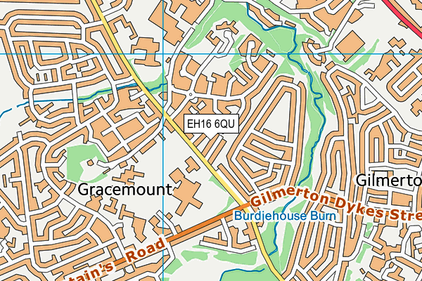 EH16 6QU map - OS VectorMap District (Ordnance Survey) EH16 6QU map - OS VectorMap District (Ordnance Survey)