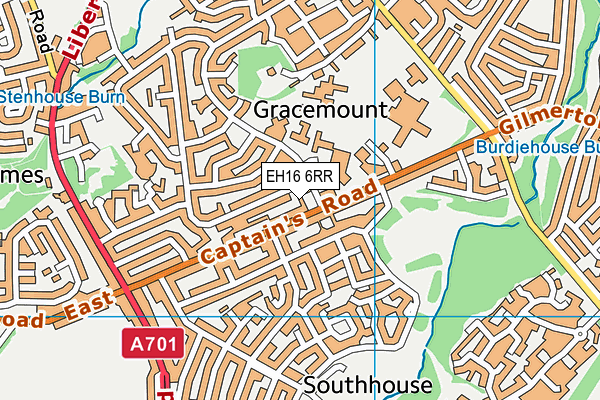 EH16 6RR map - OS VectorMap District (Ordnance Survey) EH16 6RR map - OS VectorMap District (Ordnance Survey)
