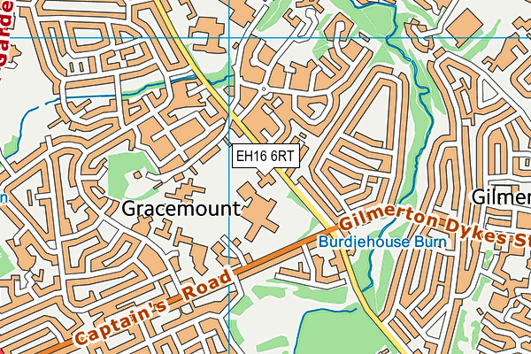 EH16 6RT map - OS VectorMap District (Ordnance Survey) EH16 6RT map - OS VectorMap District (Ordnance Survey)