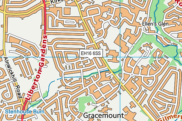 EH16 6SS map - OS VectorMap District (Ordnance Survey) EH16 6SS map - OS VectorMap District (Ordnance Survey)
