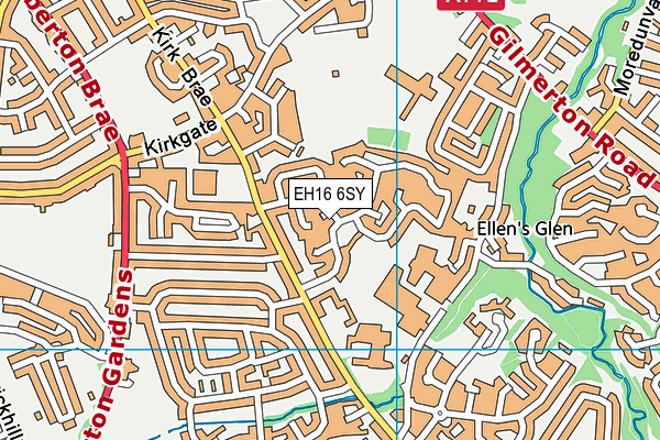 EH16 6SY map - OS VectorMap District (Ordnance Survey) EH16 6SY map - OS VectorMap District (Ordnance Survey)