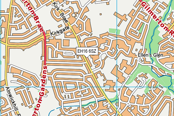 EH16 6SZ map - OS VectorMap District (Ordnance Survey) EH16 6SZ map - OS VectorMap District (Ordnance Survey)