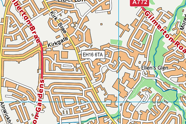 EH16 6TA map - OS VectorMap District (Ordnance Survey) EH16 6TA map - OS VectorMap District (Ordnance Survey)