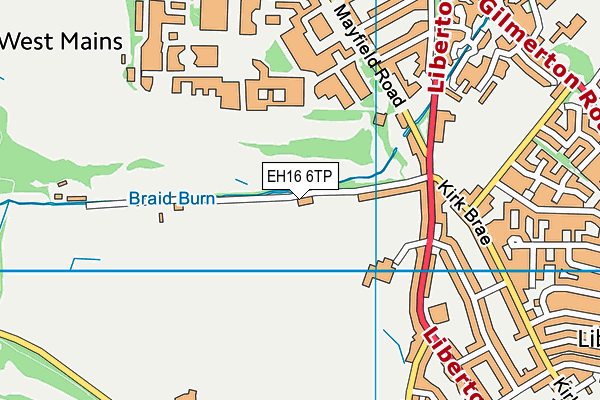 EH16 6TP map - OS VectorMap District (Ordnance Survey) EH16 6TP map - OS VectorMap District (Ordnance Survey)