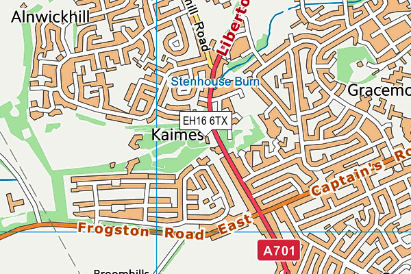 EH16 6TX map - OS VectorMap District (Ordnance Survey) EH16 6TX map - OS VectorMap District (Ordnance Survey)