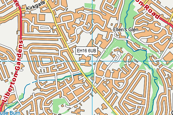 EH16 6UB map - OS VectorMap District (Ordnance Survey) EH16 6UB map - OS VectorMap District (Ordnance Survey)