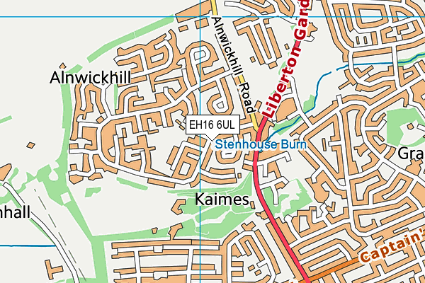EH16 6UL map - OS VectorMap District (Ordnance Survey) EH16 6UL map - OS VectorMap District (Ordnance Survey)