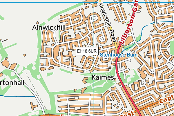 EH16 6UR map - OS VectorMap District (Ordnance Survey) EH16 6UR map - OS VectorMap District (Ordnance Survey)
