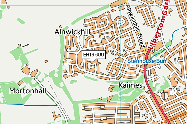 EH16 6UU map - OS VectorMap District (Ordnance Survey) EH16 6UU map - OS VectorMap District (Ordnance Survey)
