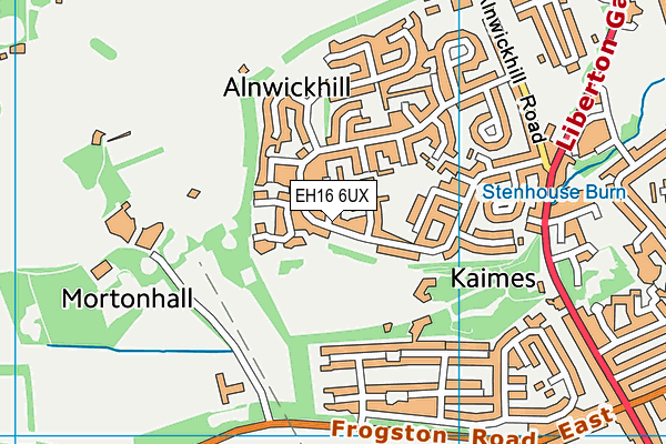EH16 6UX map - OS VectorMap District (Ordnance Survey) EH16 6UX map - OS VectorMap District (Ordnance Survey)