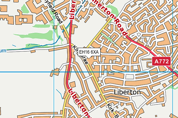 EH16 6XA map - OS VectorMap District (Ordnance Survey) EH16 6XA map - OS VectorMap District (Ordnance Survey)