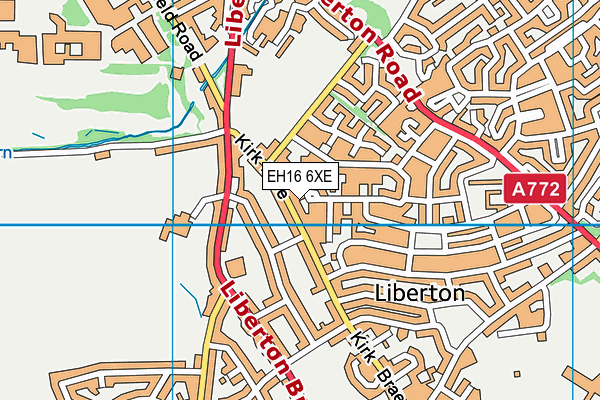 EH16 6XE map - OS VectorMap District (Ordnance Survey) EH16 6XE map - OS VectorMap District (Ordnance Survey)